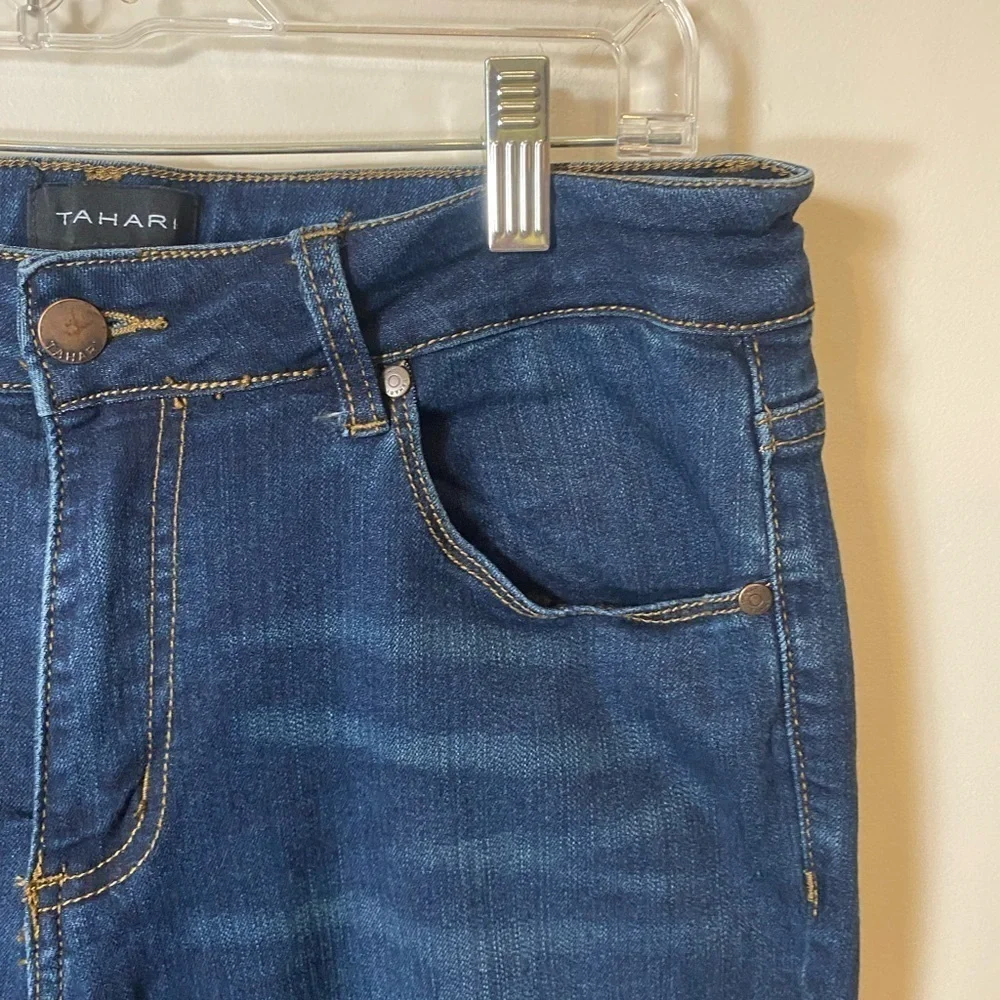 Tahari Kelly Skinny Blue Jeans Womens Size 10